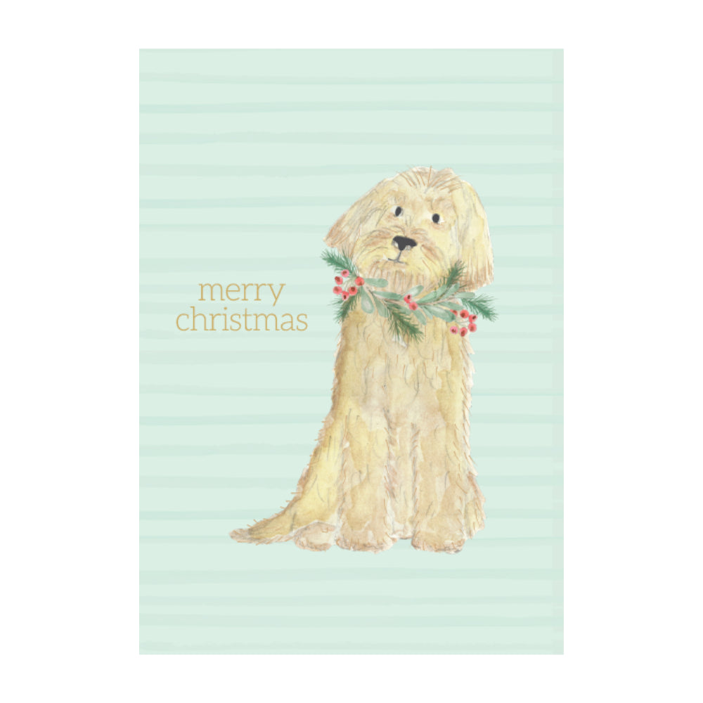 Christmas Greeting Card - Groodle Christmas